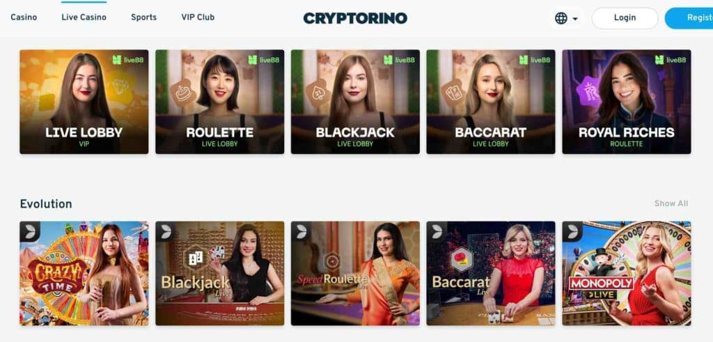Cryptorino – Jogue game shows interativos e ganhe recompensas incríveis