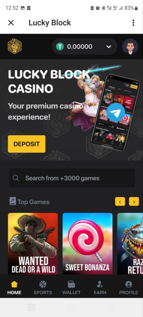 Lucky Block – A melhor opção para slots no Telegram