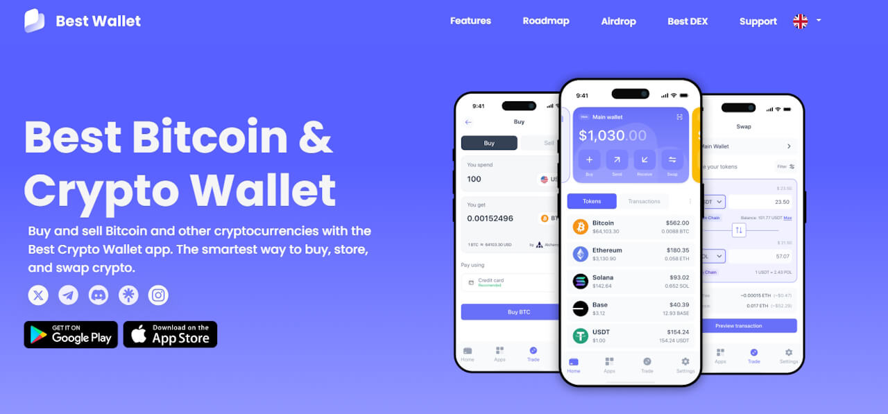 Best Wallet entre as melhores corretoras P2P de criptomoedas