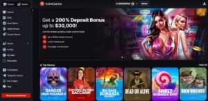 O CoinCasino é um popular cassino de criptomoedas com vários tipos de bônus
