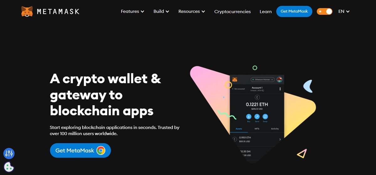 MetaMask é uma das carteiras indicadas para integração 