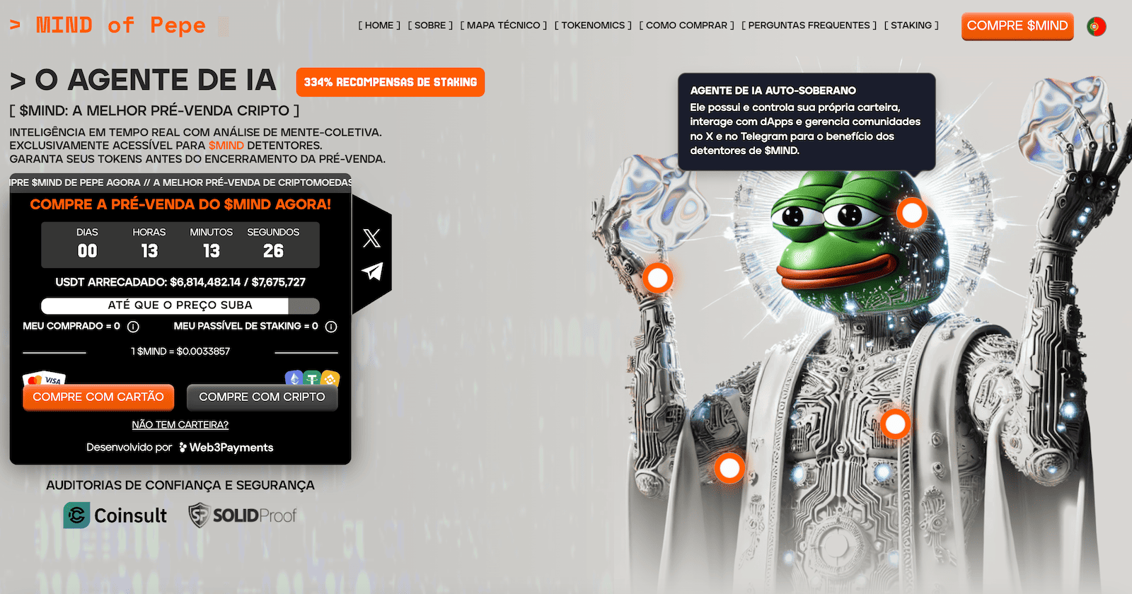 pré-venda do token $MIND em 24-02