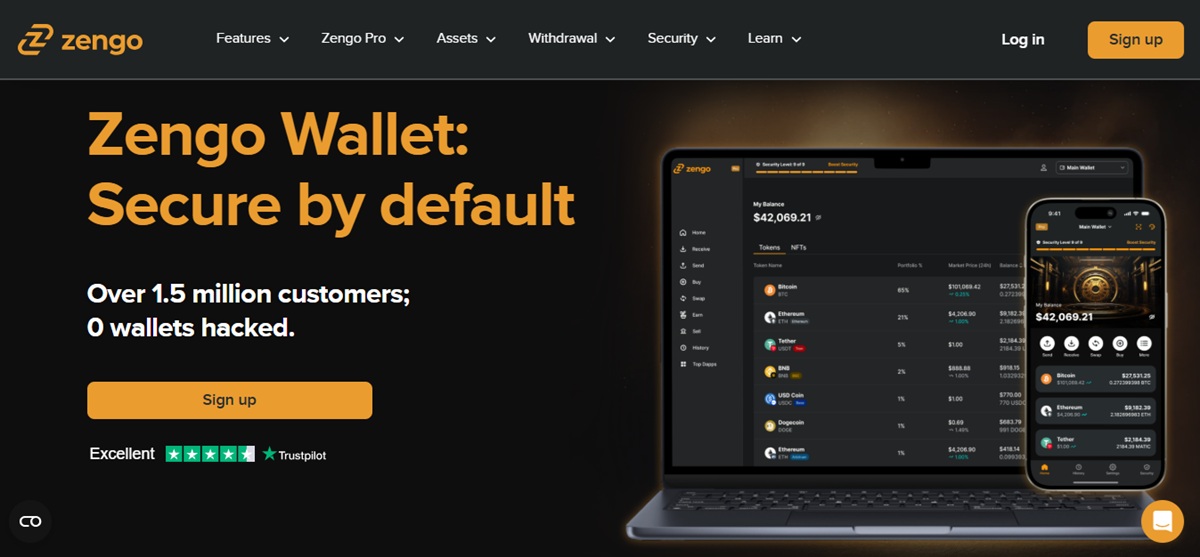 Zengo é uma das melhores carteiras compatíveis com DeFi