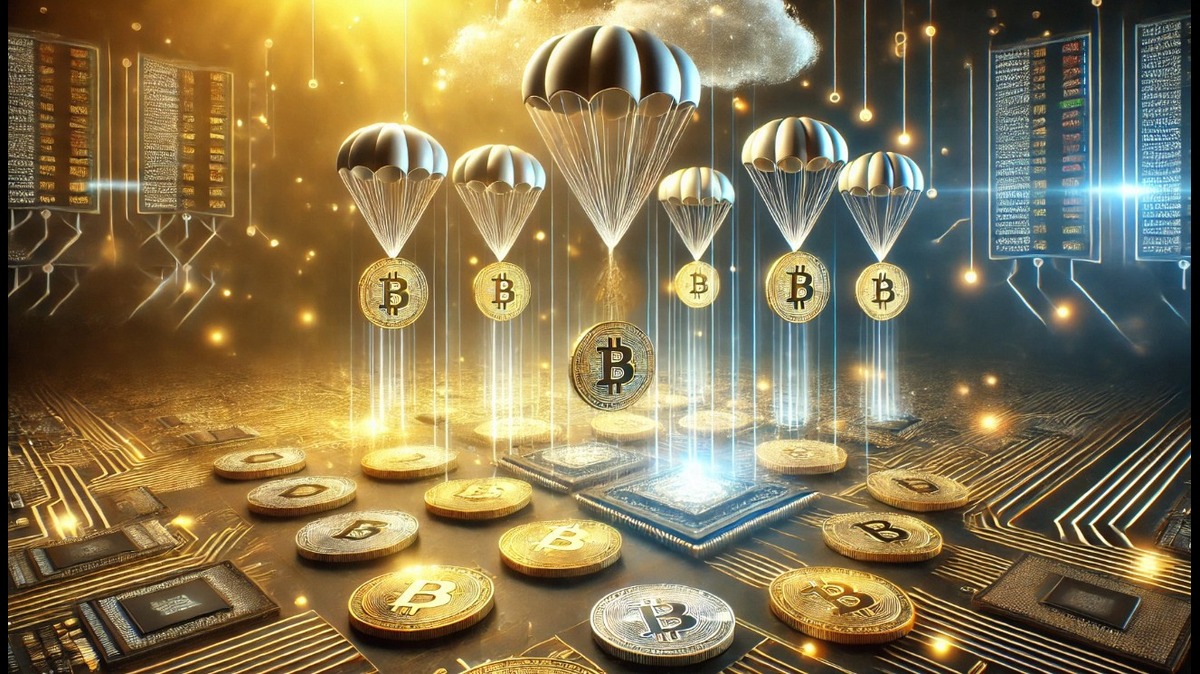 Airdrops são uma boa oportunidade para ganhar Bitcoin, grátis.