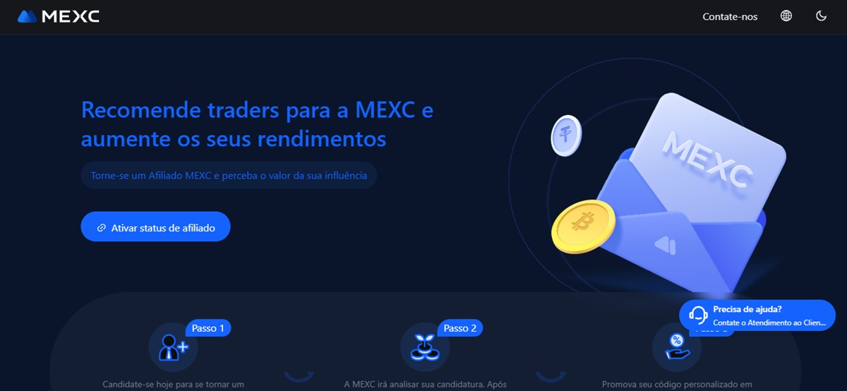 Ativação do Programa de Afiliados do MEXC