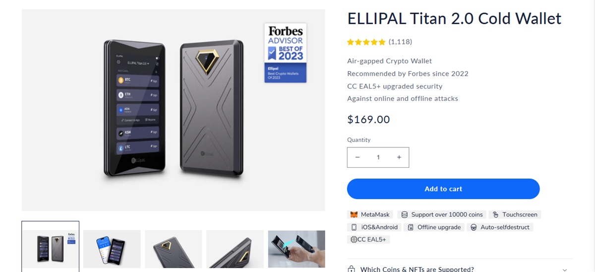 Ellipal é uma excelente alternativa em carteiras não custodiais