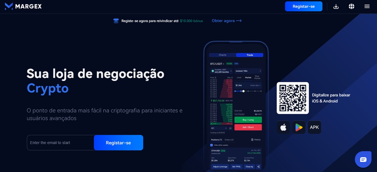 A MARGEX é uma plataforma segura e intuitiva, que oferece mercados de contratos de futuros em cripto