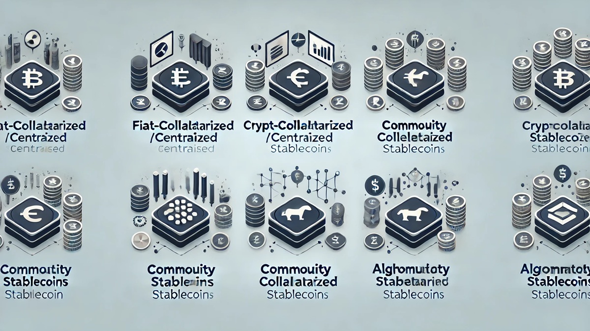 Moedas fiduciárias centralizadas são um dos principais tipos de stablecoins