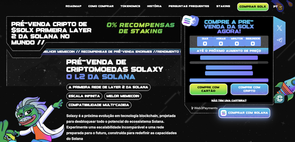 Solaxy - pré-venda cripto