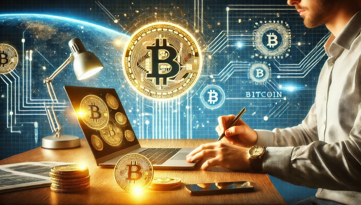 Remuneração em Bitcoin, de trabalho online