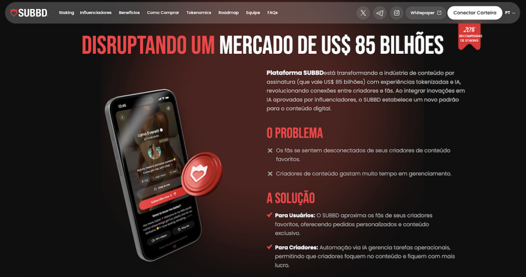 SUBBD concorre com OnlyFans