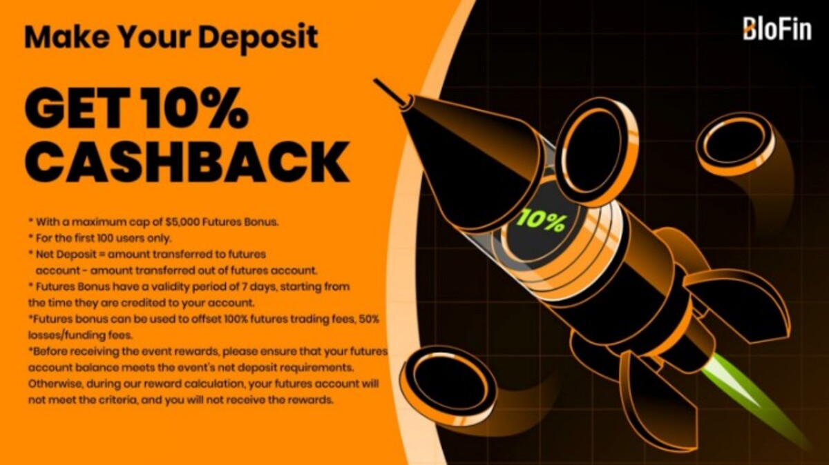 Bônus de deposito vigente na BloFin