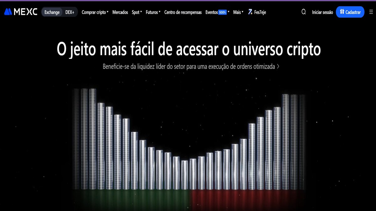 Plataforma emergente com variedade de pares futuros e baixa taxa