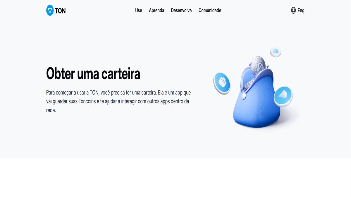 Homepage da MyTon Wallet