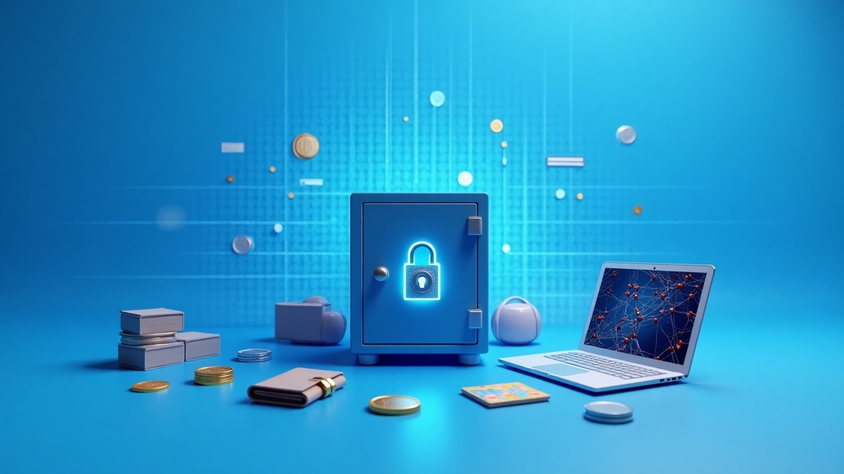Imagem ilustrativa que representa práticas para proteger cripto wallets