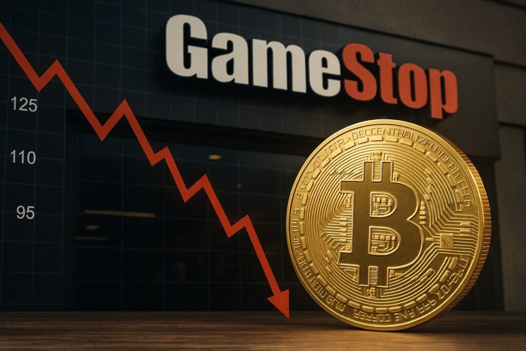 GameStop investe US$ 500 milhões em Bitcoin, mas ações caem 9% após anúncio