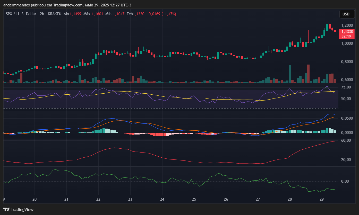 Gráfico do SPX6900 (SPX) no TradingView