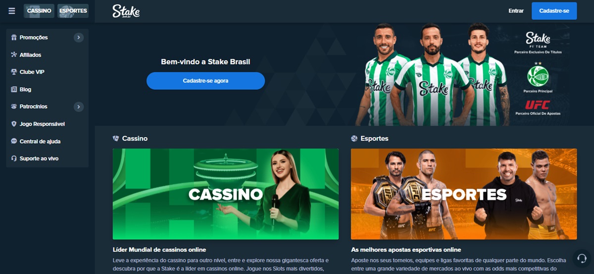 Stake  é um dos cassinos e casas de apostas legalizadas no Brasil com Pix Instantâneo