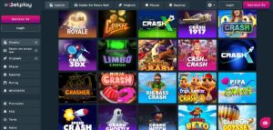 Biblioteca de Crash Games do Betplay.io