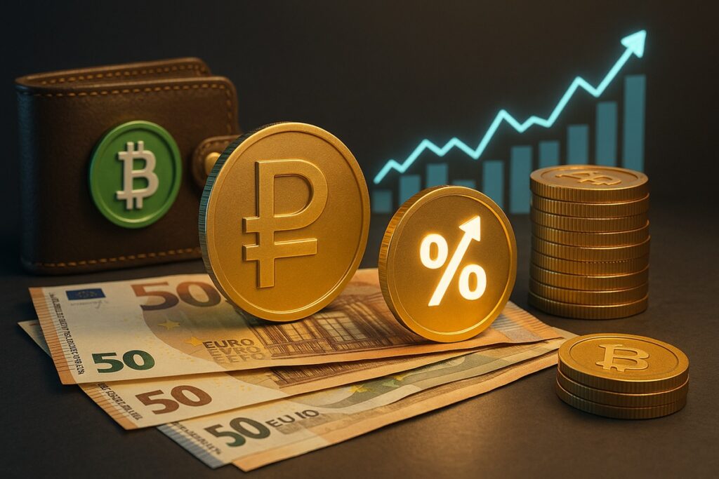 Stablecoin lastreada em rublo oferece 50% de rendimentos obtidos com juros