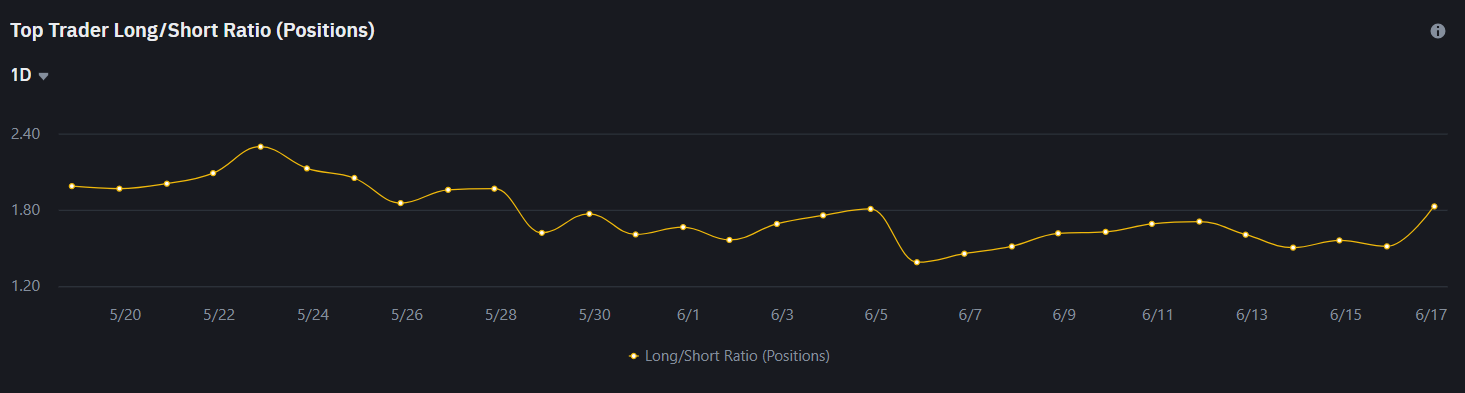Top Trader Long/Short Ratio (Positions)