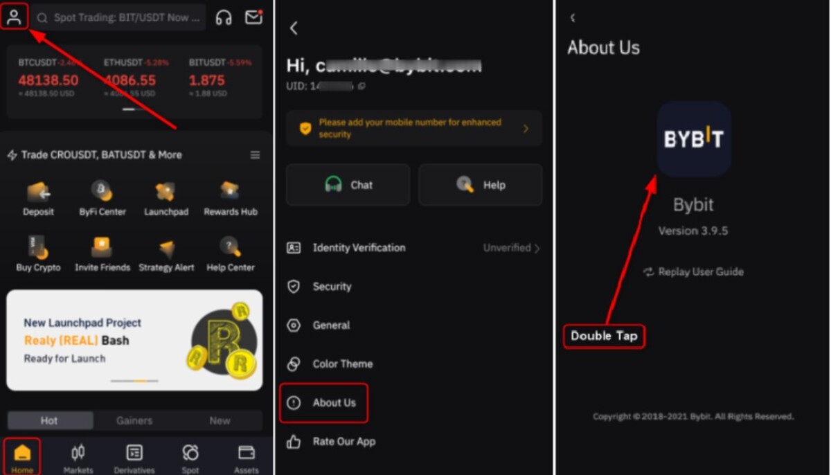A exchange tem um app para dispositivos móveis