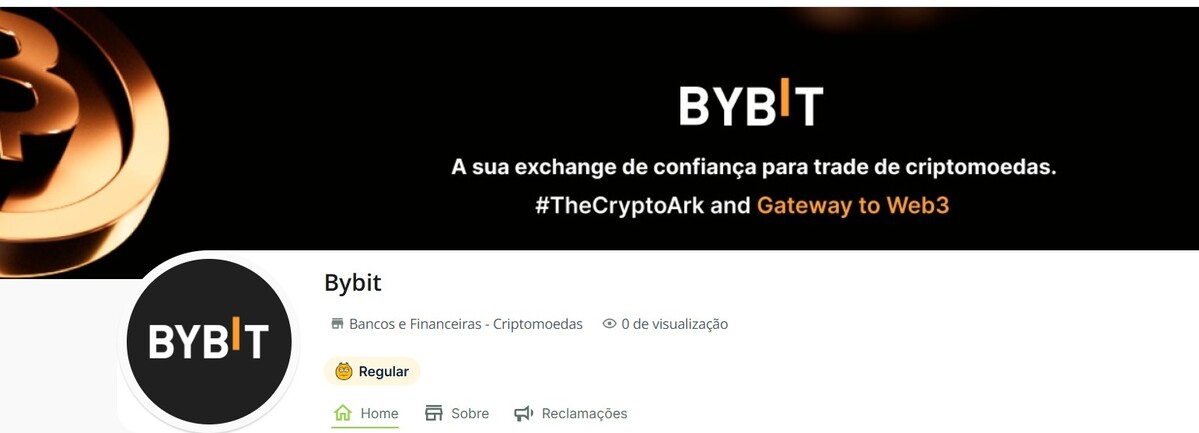 Bybit tem reputação regular no Reclame Aqui