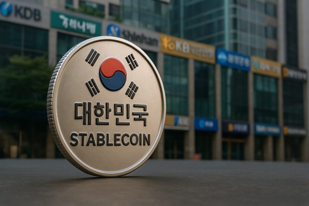 Coreia do Sul prepara stablecoin lastreada no won com apoio dos 8 maiores bancos do país