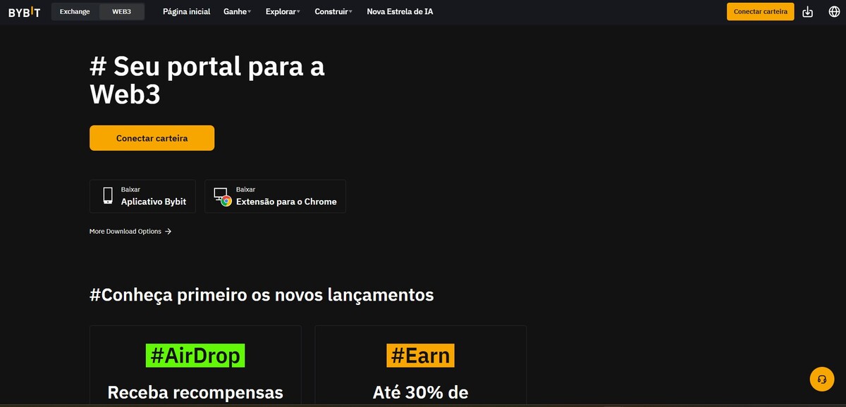 Bybit tem operação no Web3