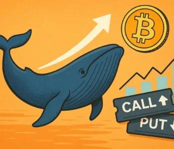 Baleia arrisca milhões em opções com objetivo de BTC a 200 mil dólares