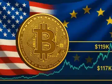 BTC mantém-se estável em zona dos 117-119 mil dólares após acordo comercial EUA-UE