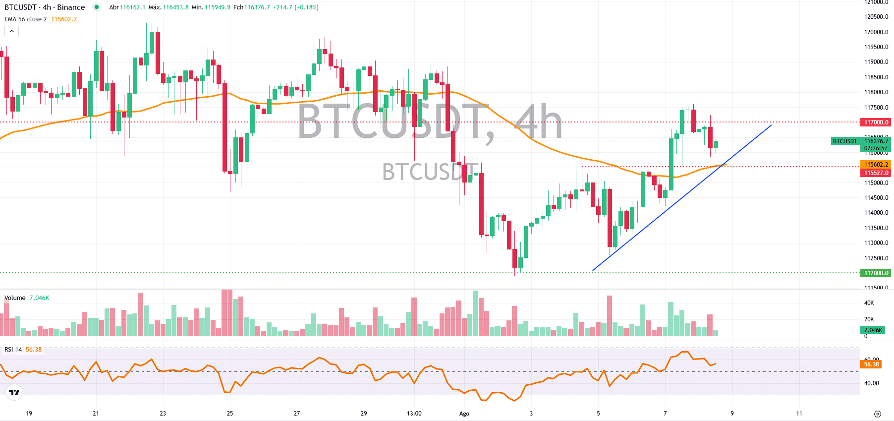Preço sustenta suporte e mira US$ 118 mil — Bitcoin hoje (08/08)-  99Bitcoins Brasil