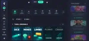 Thrill é um dos cassinos para jogar poker com Bitcoin