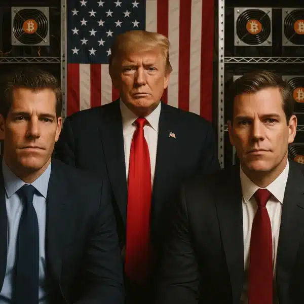 Irmãos Winklevoss investem milhões em mineradora de BTC da família Trump