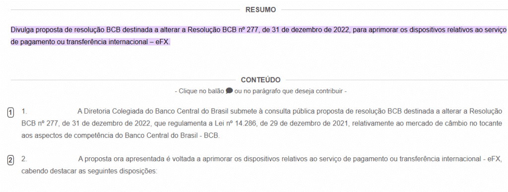 Texto da consulta pública 124