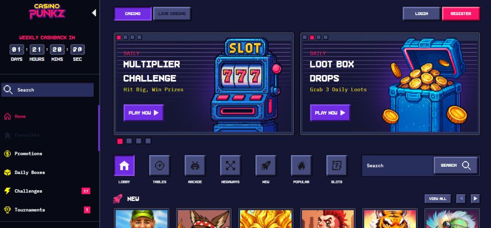 casino punkz retro entre melhores operadores em pt