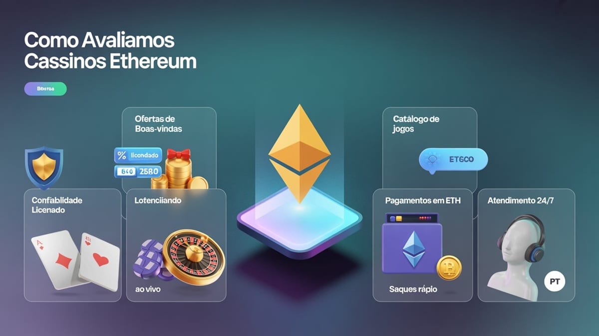 Como avaliamos cassinos Ethereum: conheça os principais critérios