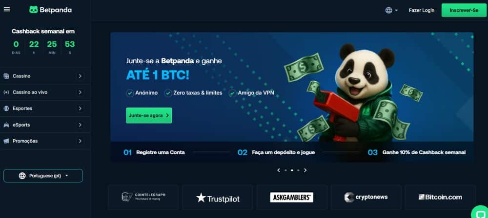 casas de apostas de criptomoedas na BetPanda