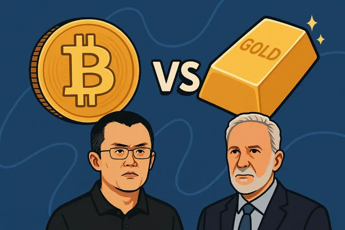 BTC vs ouro: o debate entre CZ e Peter Schiff - 99Bitcoins Brasil