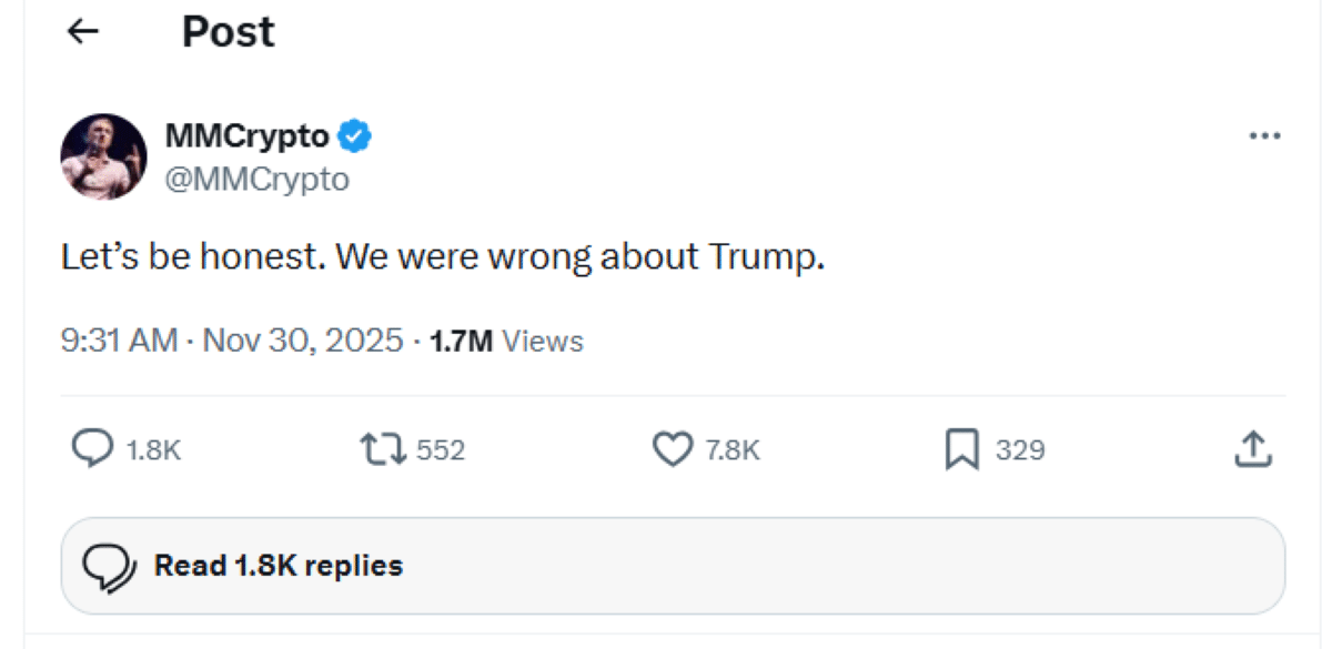 Queda dos Projetos Trump: Melania despenca -99%