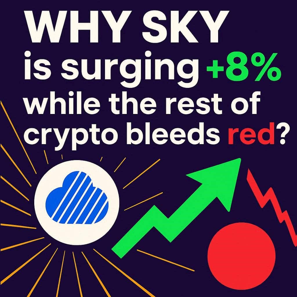 Por que o SKY subiu, enquanto o resto do mercado cripto sangrava?