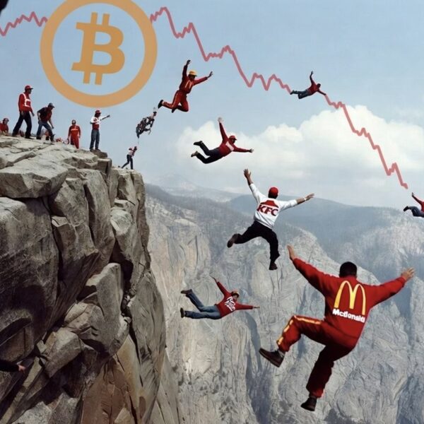 Mercado cripto hoje (05/02) em queda livre! Menos 8% no preço do BTC e ETH