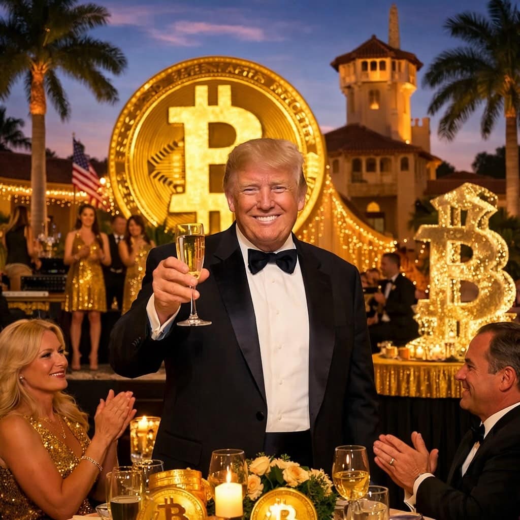 Gala cripto de Trump em Mar-a-Lago: como 297 carteiras estão movimentando o mercado de MAGA