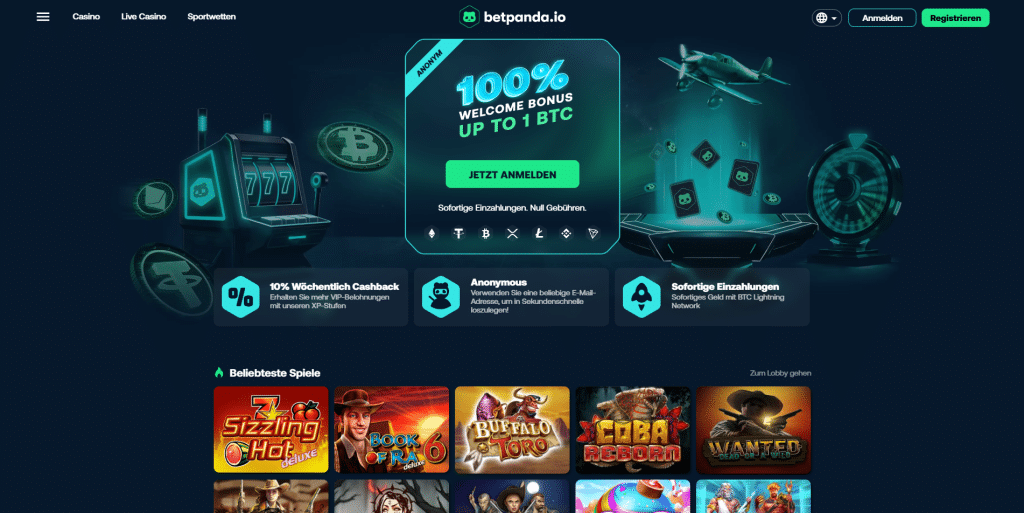 Betpanda homepage