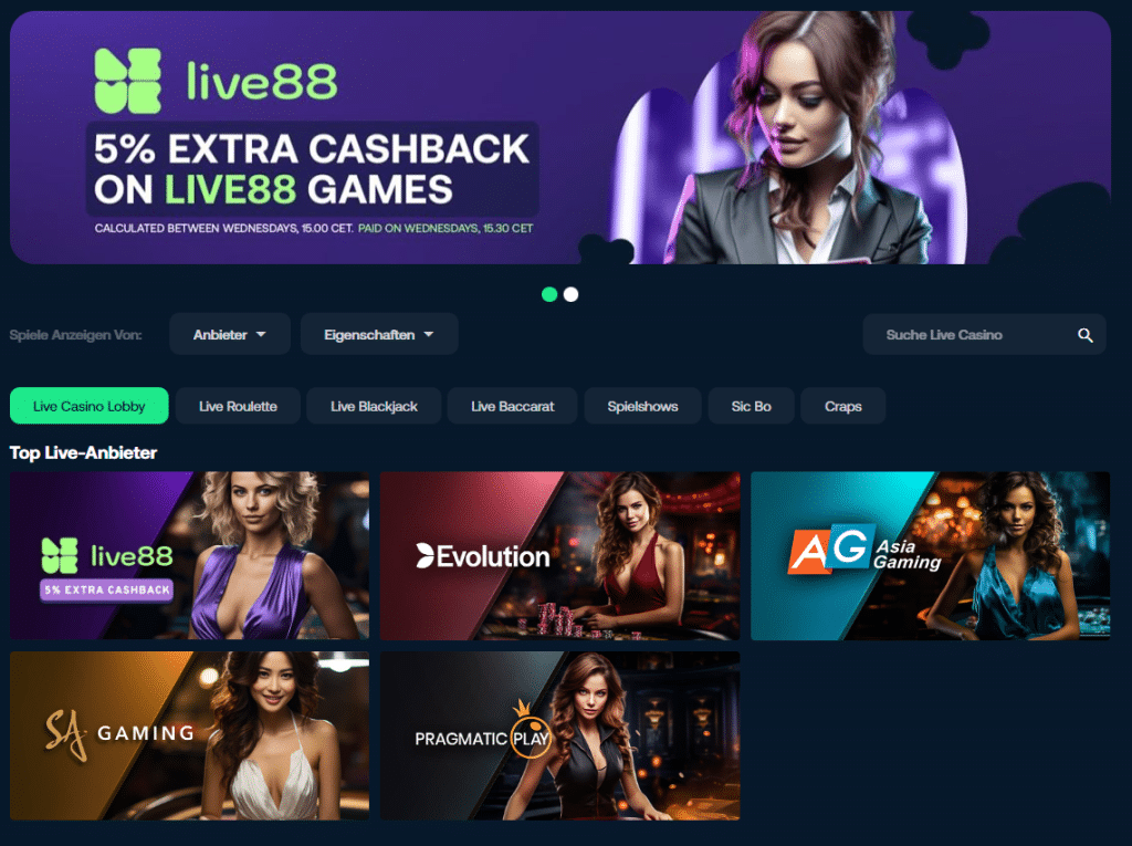 betpanda live casino