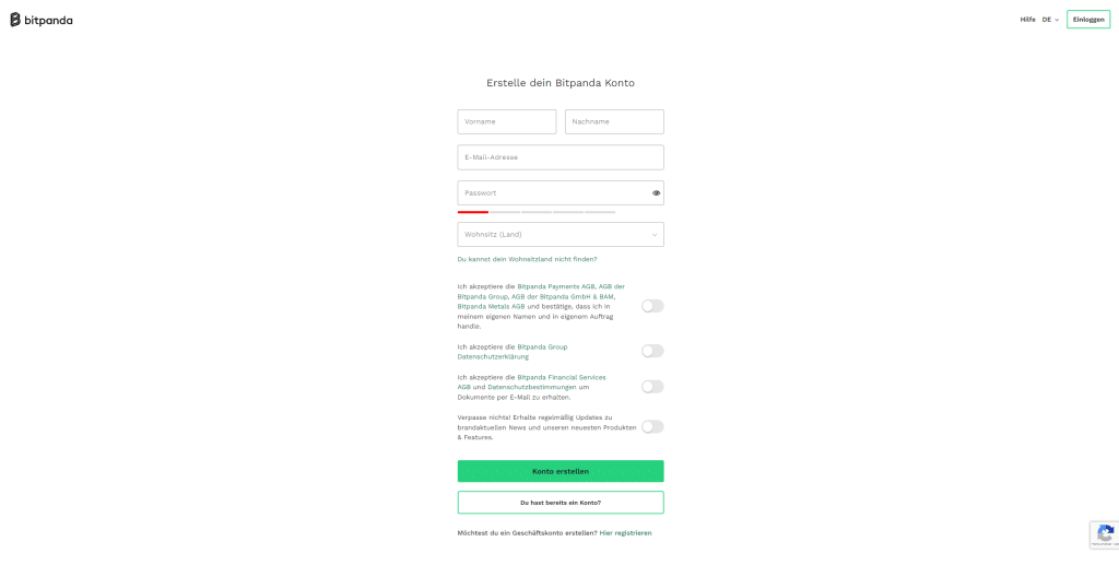 bitpanda registrieren