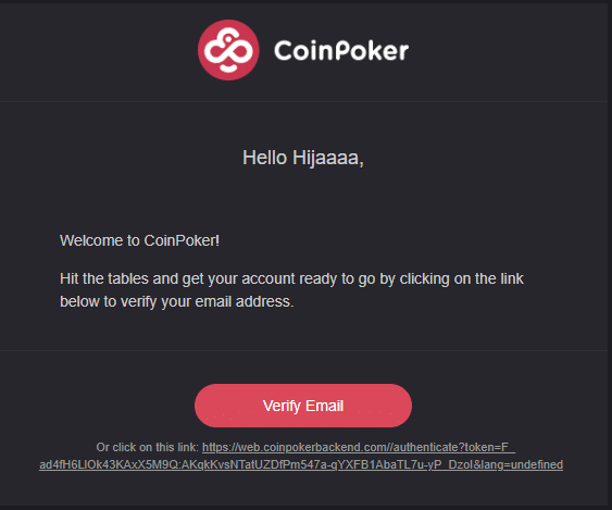 coinpoker verify