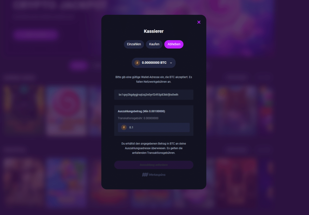 metaverse casino auszahlung