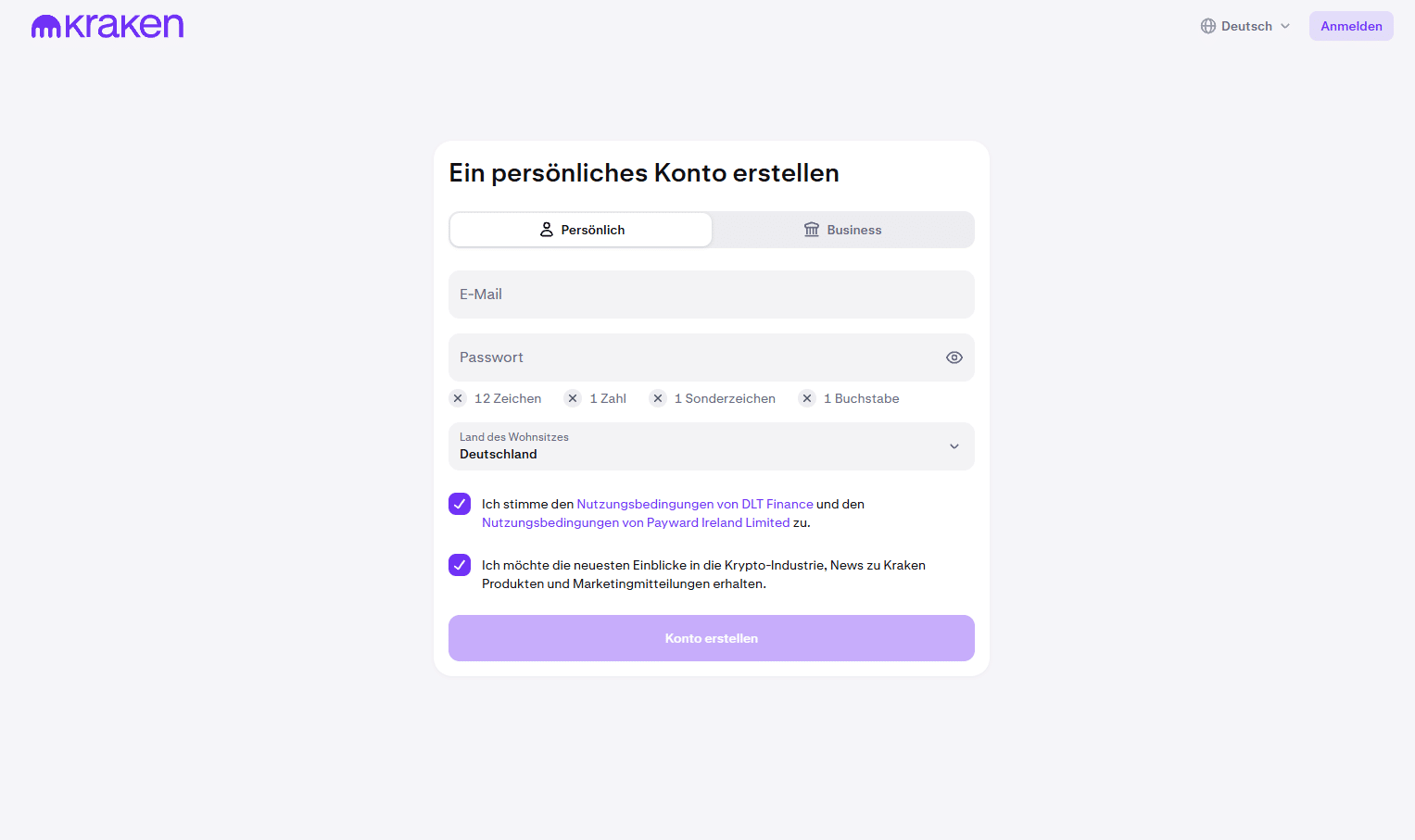 Kraken Registrieren