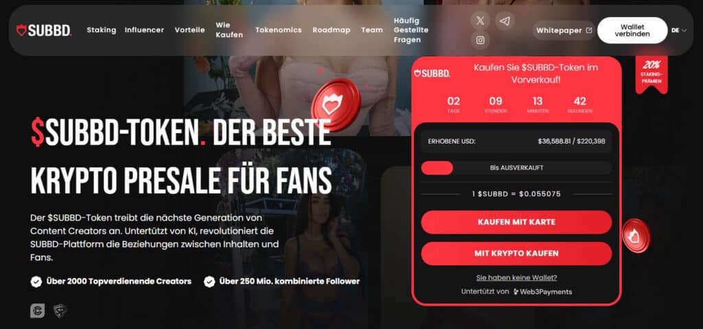 SUBBD Token Presale